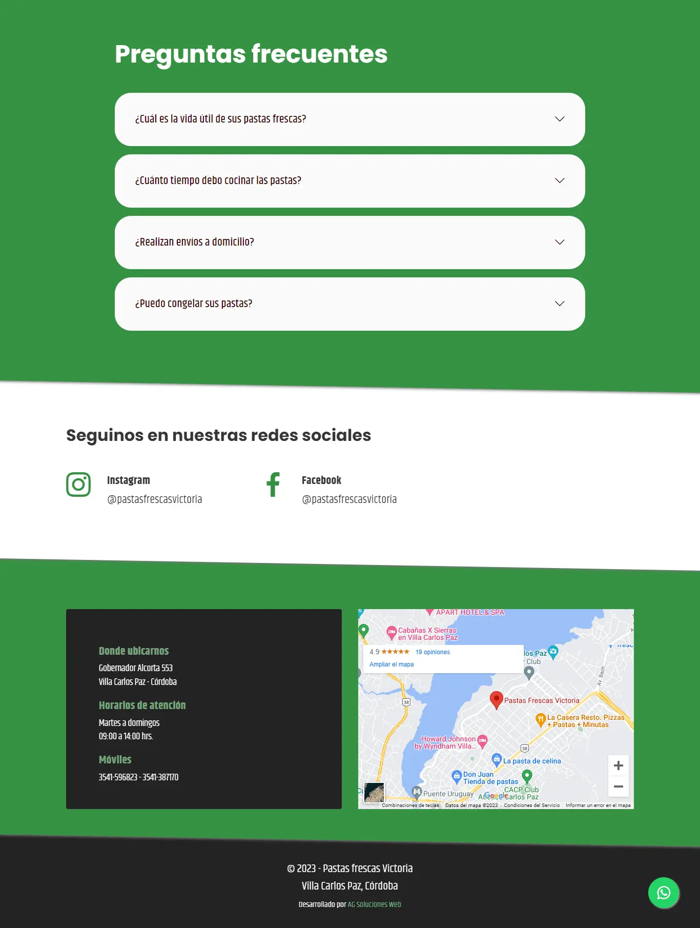 Diseño web AG Soluciones Web